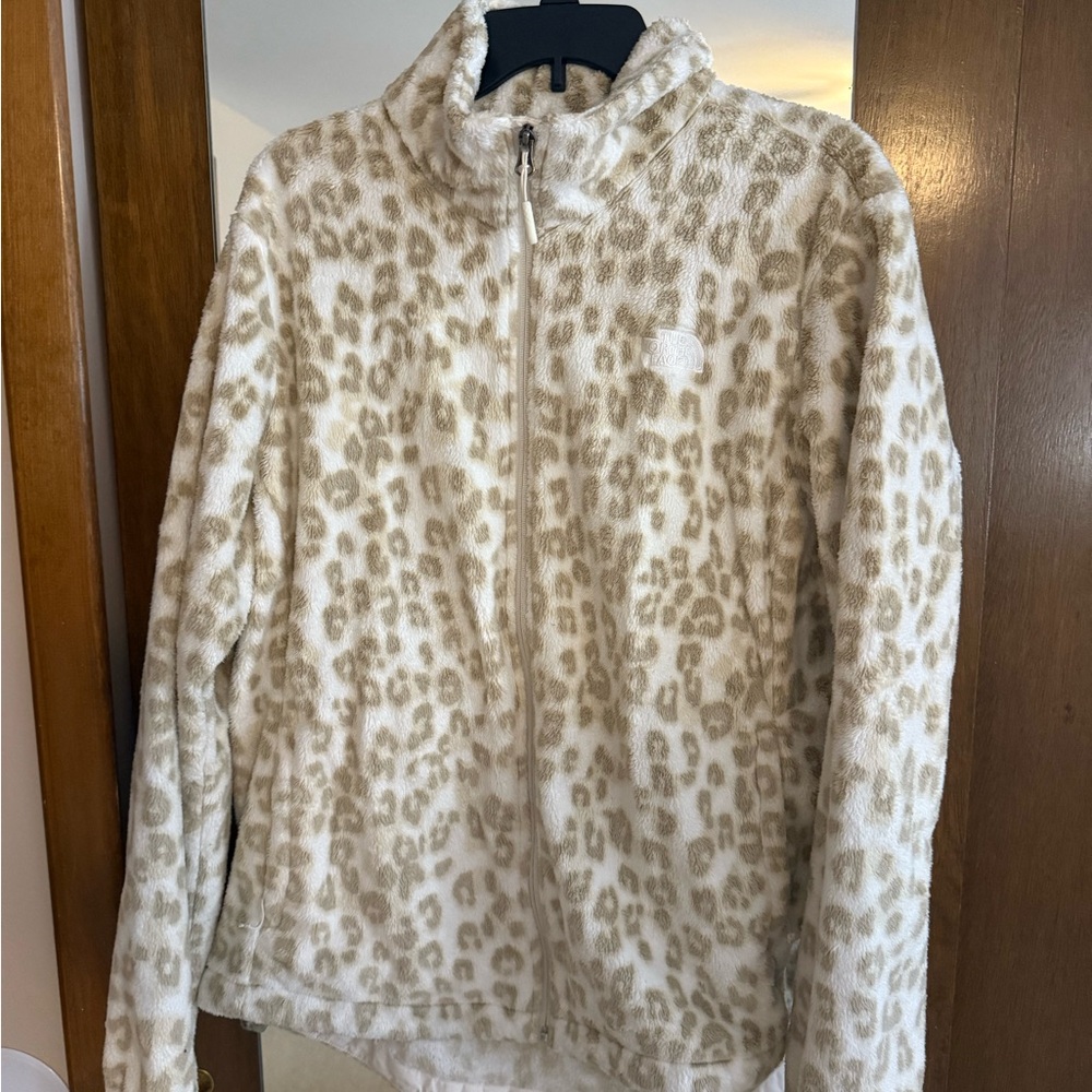 The North Face Women's Tan Leopard Teddy Jacket